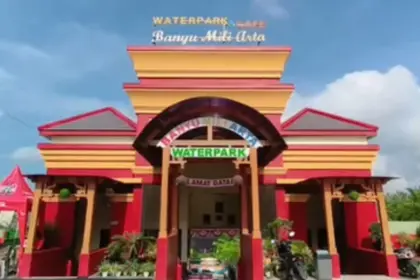 ​Waterpark & Cafe Banyu Mili Arta di Gandrungmangu, Cilacap. (Tangkapan layar Instagram @banyumiliarta)