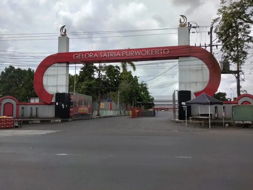 Kawasan GOR Satria Purwokerto, yang saat ini menjadi objek lelang mitra kerjasama pengelolaan parkir. (Foto Wahyu Sumantri)