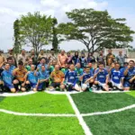 SMK Boedi Oetomo Cilacap resmikan Lapangan Mini Soccer standar nasional pertama di sekolah di Cilacap. (Tri Aji).