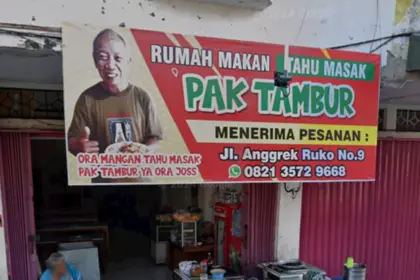 Tahu masak pak tambur cilacap