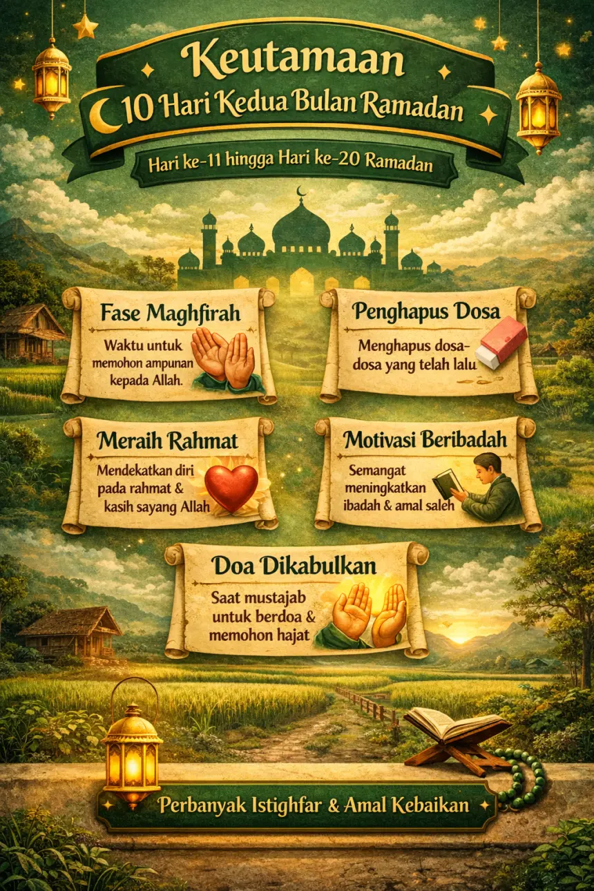 bulan ampunan di 10 hari kedua ramadan
