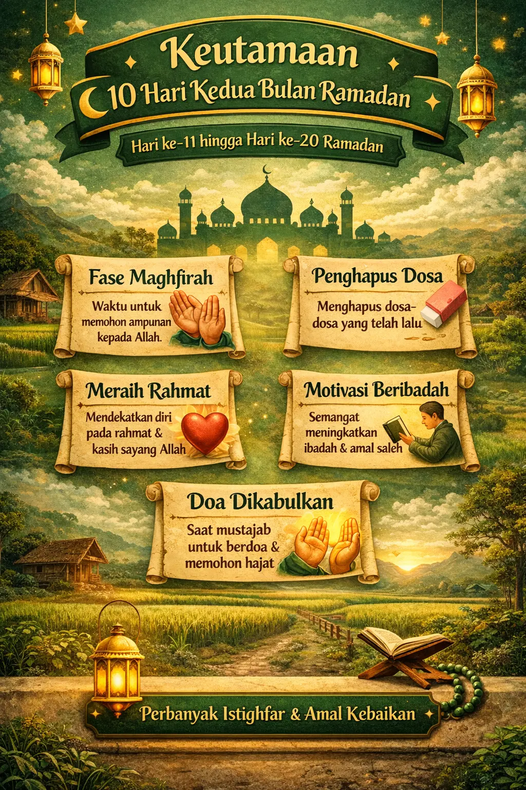 bulan ampunan di 10 hari kedua ramadan