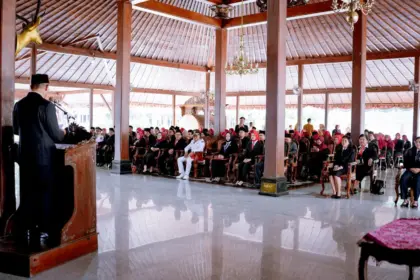 Sejumlah asn banyumas di lantik di pendopo si panji oleh bupati sadewo