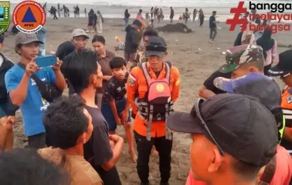 terseret ombak