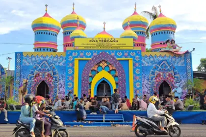Posko mudik alun-alun cilacap