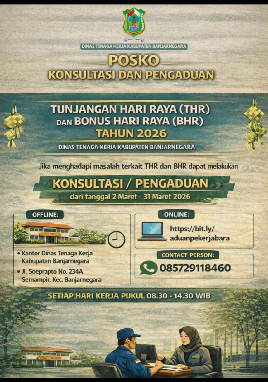 Posko pengaduan thr 2026 banjarnegara