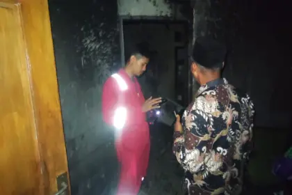Rumah petani di majenang terbakar