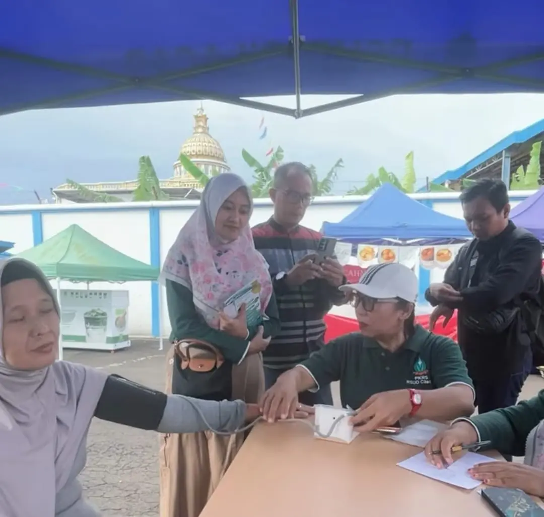 Layanan pemeriksaan kesehatan gratis dari RSUD Cilacap menjadi salah satu aktivitas di Sentul Ramadhan Fest 2026. (Foto: Tangkapan layar Instagram @rsud_cilacap)