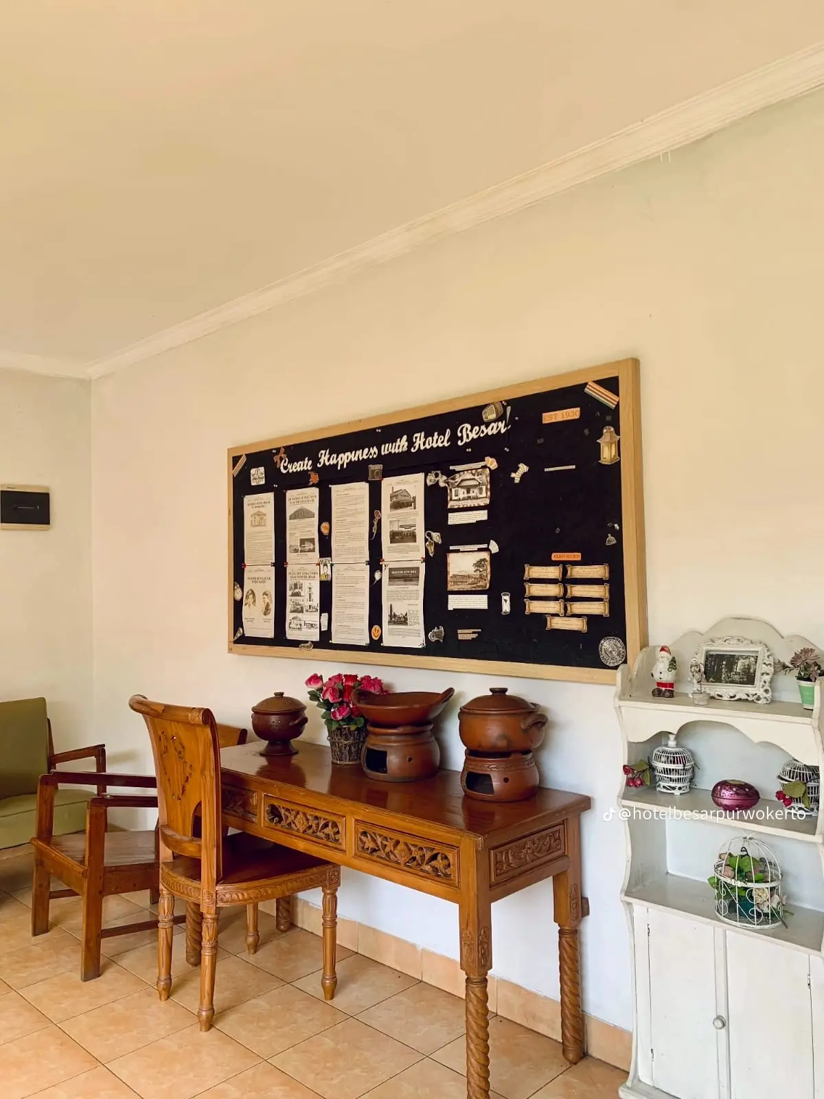 Beberapa sudut yang ada di Hotel Besar Purwokerto. (Foto: TikTok @hotelbesarpurwokerto) 