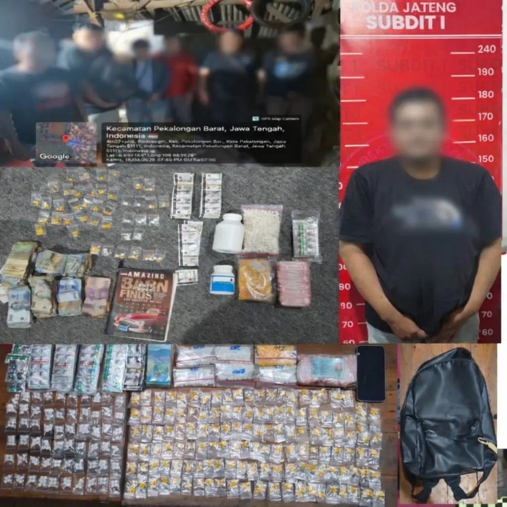 Polda Jateng Ringkus Pengedar Ribuan Obat Keras Ilegal di Pekalongan