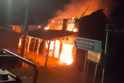 Kebakaran ruko majenang cilacap