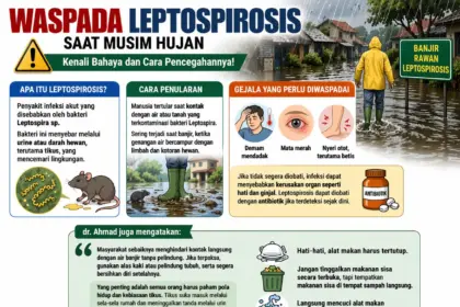 Leaflet soal waspada leptospirosis