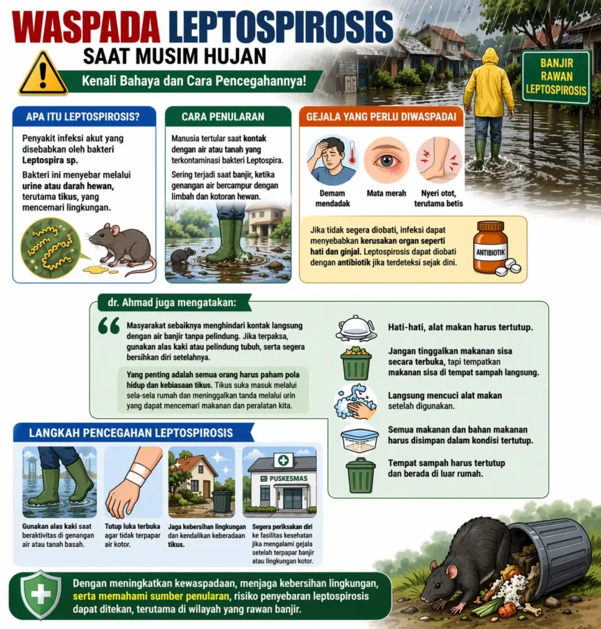 Leaflet soal waspada leptospirosis