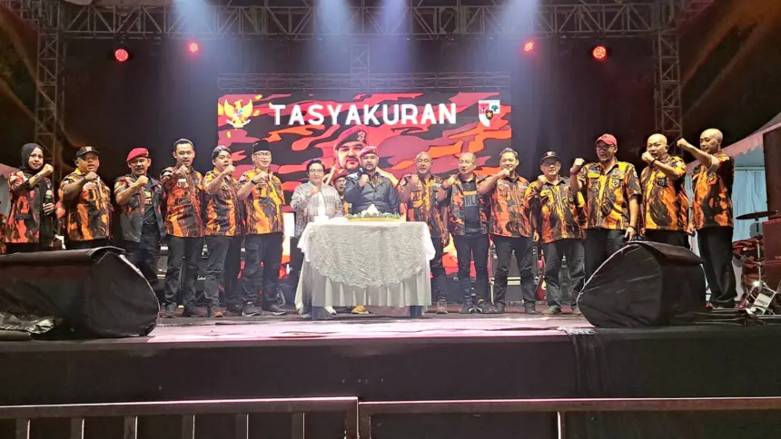 MPC Pemuda Pancasila Cilacap gelar tasyakuran pelantikan ketua dihadiri Plt Bupati Cilacap dan sejumlah ketua PP di Jateng. (Tri Aji).