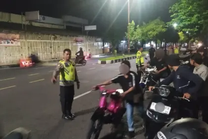 Sejumlah motor diaman polisi diduga balap liar di wilayah Cilacap Utara. (Polsek Cilacap Utara).