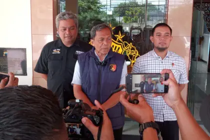 Kasat Reskrim Polres Banjarnegara, AKP Sugeng Tugino saat memberikan keterangan kepada wartawan, Jumat (24/4/2026). (Foto: Heri Cahyono)