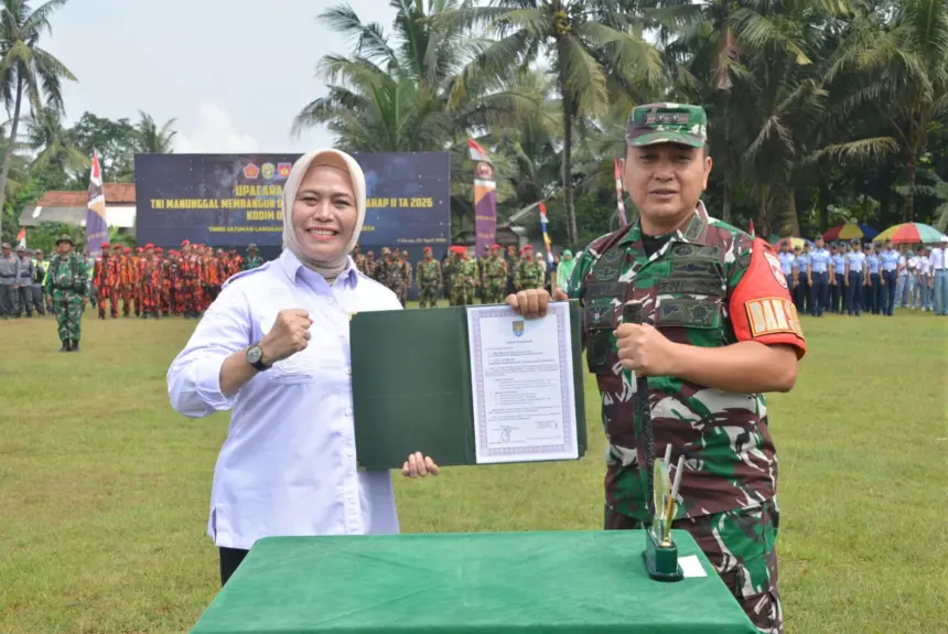 Pembukaan TMMD di Desa Buntu Kroya, Cilacap. (Pemkab Cilacap).