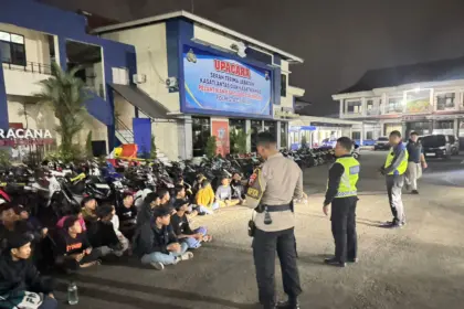 Aksi Balap Liar Resahkan Warga, Polisi Amankan Puluhan Motor di Cilacap