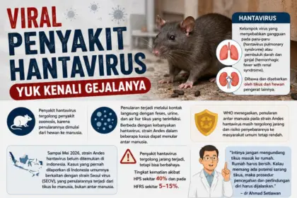 Penjelasan penyakit Hantavirus yang dibawa oleh tikus. (Dok Meta AI)