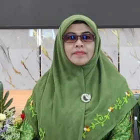 Pengurus Harian PC Muslimat NU Banyumas, Bidang Hukum, Advokasi, dan Litbang PC Muslimat NU Banyumas, Hj. Durotun Nafisah, S.Ag., M.S.I.(Foto: Wahyu Sumantri)