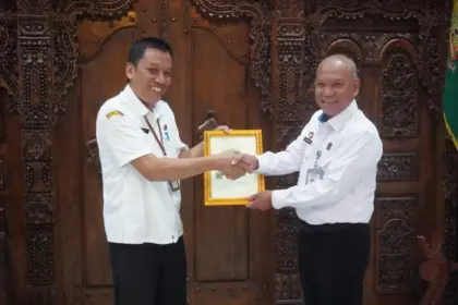 Audiensi Kanwil Kemenkum Jateng bersama Pemkab Banyumas. (Kemenkum Jateng).