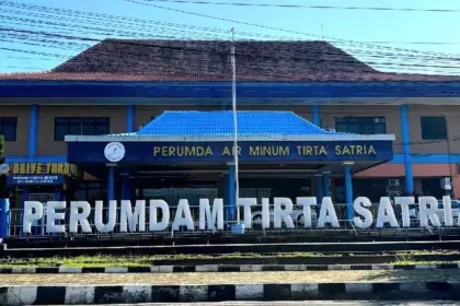 Kantor Perumdam Tirta Satria Purwokerto. (Foto: Wahyu Sumantri)