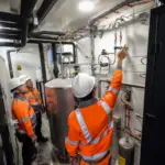 Terus mengedepankan prinsip keberlanjutan dalam setiap strategi bisnis, Solusi Bangun Indonesia mendorong percepatan transisi energi melalui beragam inisiatif seperti pemanfaatan Hydrogen Rich Gas yang menjadi pelopor dalam industri semen. (SBI).
