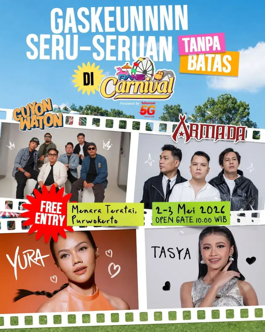 Deretan artis yang akan mengisi Rans Carnival di Purwokerto pekan ini. (Foto: Instagram @ranscarnivalofficial)