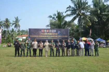 TMMD 2026 di Kroya Cilacap Tuntas, Talud hingga Rumah Layak Huni Rampung Dibangun