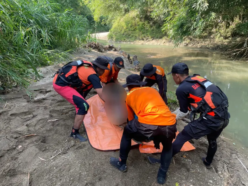 Pencarian Hari Ke 3, Pemancing Tenggelam di Sungai Jeruklegi Cilacap Ditemukan Tewas