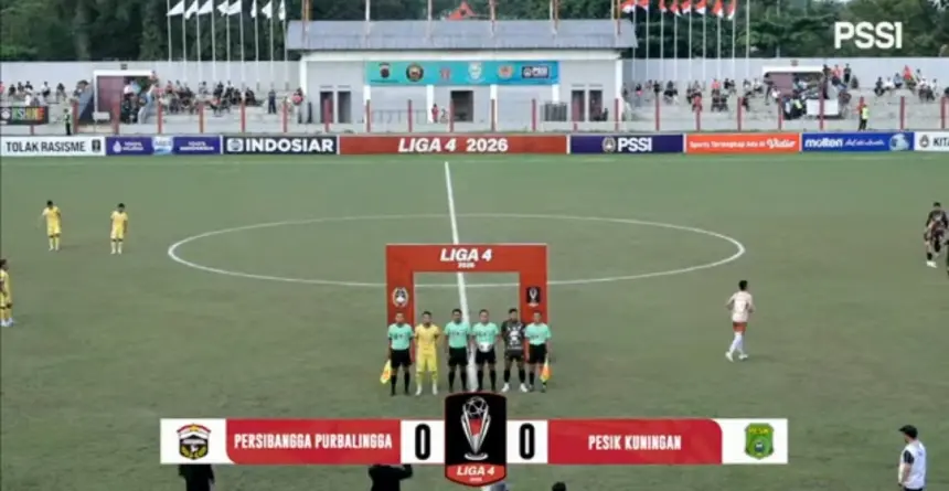 Update Liga 4 Nasional: Persibangga Tahan Pesik Kuningan 1-1 di Babak Pertama