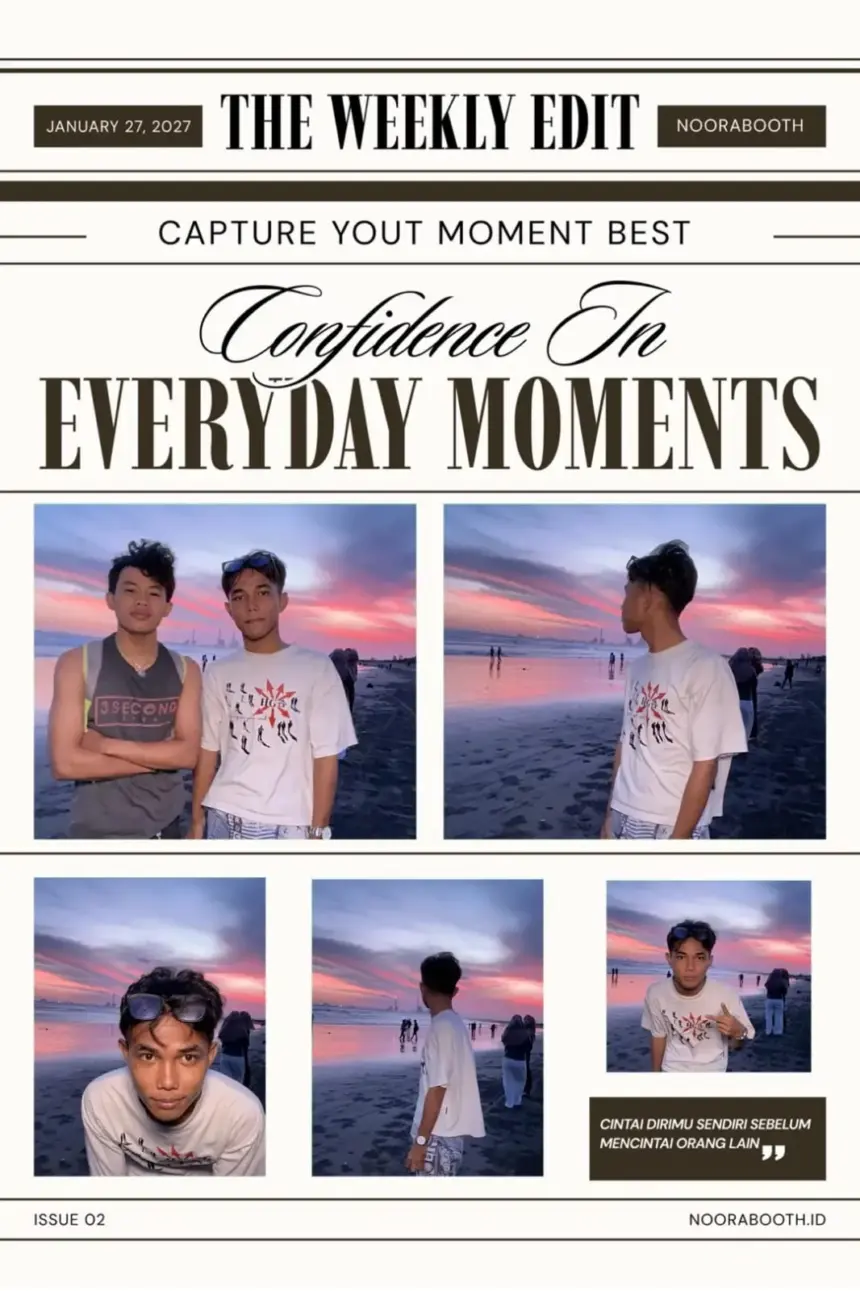 Photobooth portable yang sedang viral di Pantai Bleberan Cilacap. (Noora Photobooth)