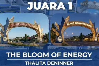 Karya desain gapura bertajuk "The Bloom of Energy" berhasil meraih juara pertama dalam Sayembara Desain Gapura Cilacap 2026. (Pemkab Cilacap).
