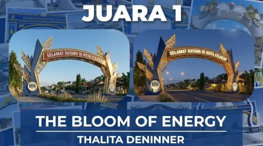 Karya desain gapura bertajuk "The Bloom of Energy" berhasil meraih juara pertama dalam Sayembara Desain Gapura Cilacap 2026. (Pemkab Cilacap).
