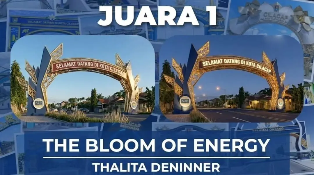 Karya desain gapura bertajuk "The Bloom of Energy" berhasil meraih juara pertama dalam Sayembara Desain Gapura Cilacap 2026. (Pemkab Cilacap).